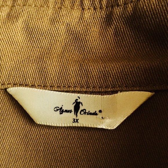 Agnes Orinda Women's Plus Size‎ Jacket Lightweight Anorak Drawstring Utility 3X - Picture 9 of 12